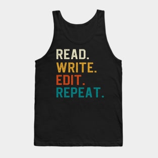 Read Write Edit Repeat Tank Top